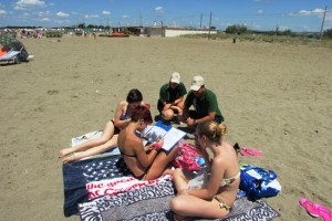 Infoteam dell'Esercito presso la spiaggia di S. Agostino
