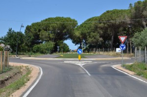 La rotonda delle Gratticciare a Pescia Romana