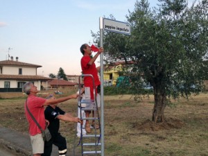 Via Peppino Impastato a Castel Sant'Elia