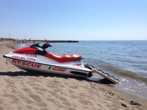 La moto d'acqua dei vigili del fuoco