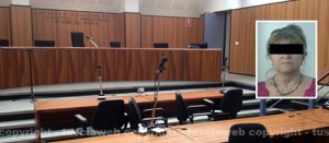 Il tribunale di Viterbo; nella foto: Caterina Pierini