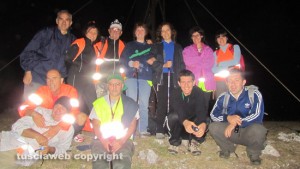 Gruppo amici della montagna - Dopolavoro Ferroviario di Orte - Notturna a Polino