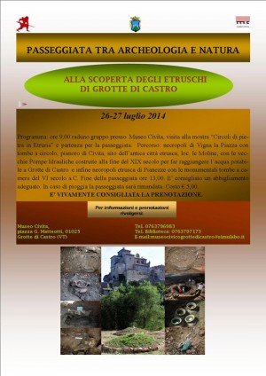 Passeggiata archeologica a Grotte di Castro