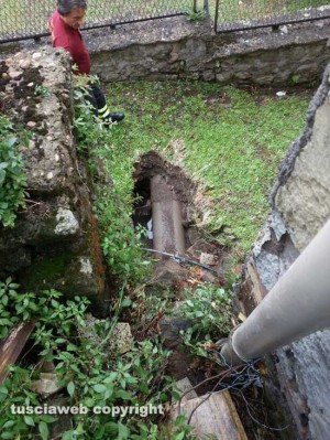 Bagnaia - Case allagate dopo l'acquazzone 