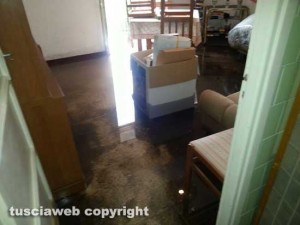 Bagnaia - Case allagate dopo l'acquazzone 