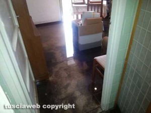 Bagnaia - Case allagate dopo l'acquazzone 