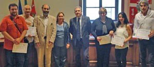 La consegna dei certificati in Provincia