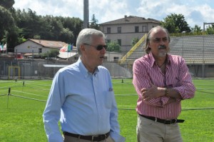 Il sindaco Michelini e il consigliere delegato Insogna