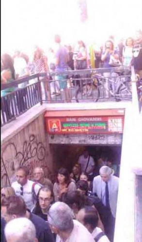 Incidente, metro in tilt