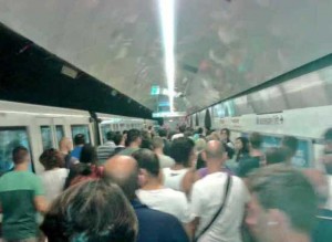 Incidente, metro in tilt