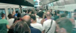 Incidente, metro in tilt