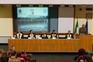 Un momento della cerimonia 