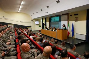 Un momento della cerimonia 