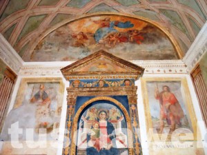 Bagnaia - La chiesa della Madonna della Porta