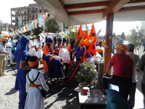 La festa della comunità Sikh