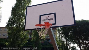 I canestri rotti al playground della Quercia