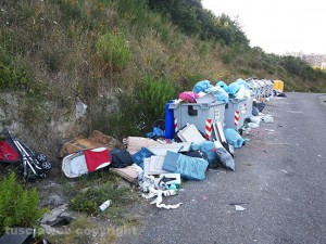 L'isola ecologica dell'ospedale Belcolle