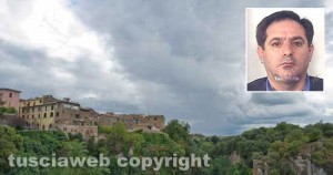 Civita Castellana e nel riquadro Giuseppe Bonavota