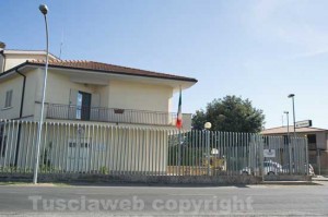 La caserma dei carabinieri di Corchiano