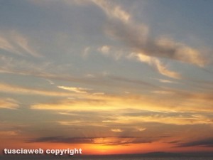 Tramonto sul litorale di Civitavecchia