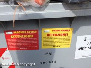 I secchioni in via Pacinotti 