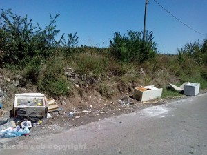 L'isola ecologica di Monterazzano il 17 agosto