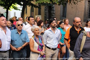 Cittadini e politici a piazza della Morte