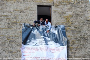 Egidi e Zingaretti srotolano il manifesto 