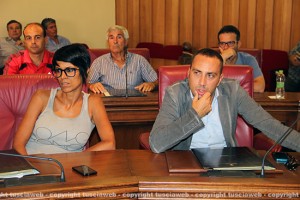 Talete, l'assemblea soci, a destra il sindaco di Canepina Monete