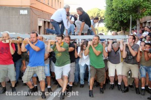Santa Rosa - La prova di girata a via Marconi