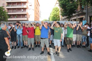 Santa Rosa - La prova di girata a via Marconi