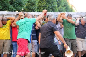 Santa Rosa - La prova di girata a via Marconi