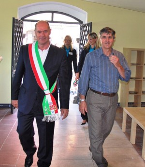 Il sindaco Mazzola e l'assessore Celli