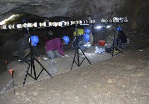 Gli scavi dell'Unitus nella grotta delle nottole