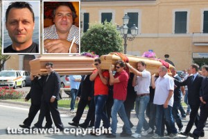 San Lorenzo Nuovo - I funerali di Fabio Lisei e Roberto Papini