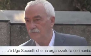 Ugo Sposetti alla cerimonia di commemorazione di Togliatti