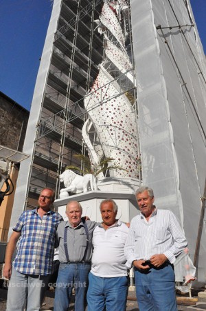 Andrea e Contaldo Cesarini, Vincenzo Fiorillo e il sindaco Michelini