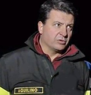 L'ingegnere Ennio Aquilino, futuro comandante dei vigili del fuoco di Viterbo