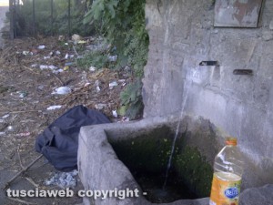 La fontana del Boia nell'abbandono