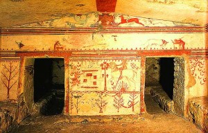 Tarquinia - Etruschi - La tomba dei tori
