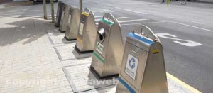 I contenitori della differenziata a Ondara in Spagna