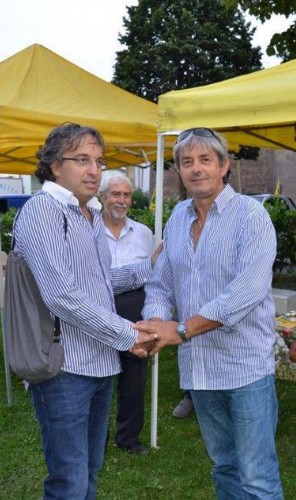 Il direttore di Coldiretti Andrea Renna e il sindaco di Capodimonte Fanelli