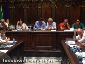 Viterbo - Consiglio comunale -  Il momento dell'approvazione del bilancio di previsione