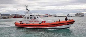 La guardia costiera in azione