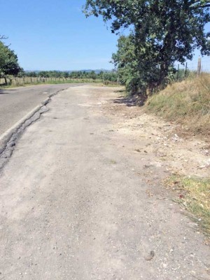 Strada Acquarossa ripulita