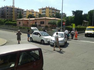 Viterbo - L'incidente in via Porsenna