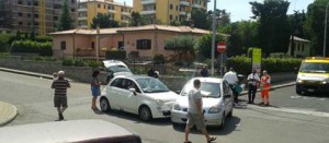 Viterbo - L'incidente in via Porsenna