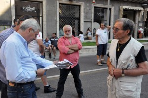 Michelini, Cappelloni e a destra Antonio Febbraro