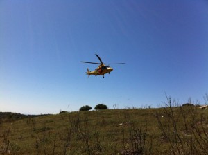 L'eliambulanza del 118