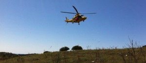 L'eliambulanza del 118